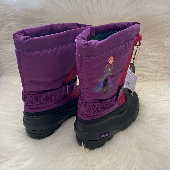 Disney X Sorel Youth Flurry Frozen Anna Snow Boots  | Youth 3 | Waterproof - Picture 3 of 7